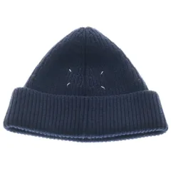 美品　メゾンマルジェラMaisonMargielaニット帽　ビーニー　Sネイビー Maison Margiela（旧Maison Martin Margiela）（ニット帽