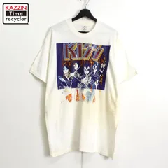 90s vintage KISS キッス サイコサーカス ツアー ファンメイド バンドＴシャツ メンズ 表記XLサイズ