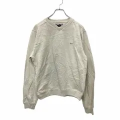 NIKE ロゴ スウェット トレーナー XSサイズ ナイキ 刺繍 Vネック イエロー 古着卸 アメリカ仕入 t2406-4048