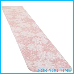 【新着商品】オカ(OKA) シュクレ キッチンマット 約45cm×240cm ピンク(すべり止め 洗える) 4548622638158