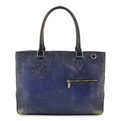 美品 Berluti ベルルッティ トゥジュール XS トートバッグ ネイビー トゥジュール XS ポケット スクリットレザー トートバッグ