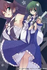 【中古】同人アクセサリー・小物系 【東方Project】ポストカード 東風谷早苗(瀬尾辰也) 2009/ホワイトキャンバス