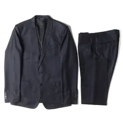 DOLCE&GABBANA ドルチェ&ガッバーナ 2B テーラード ジャケット ジレ ベスト スラックス パンツ スーツ セットアップ 3ピース MARTINI ネイビー 紺 48 イタリア製 ブランド フォーマル 【メンズ】のサムネイル