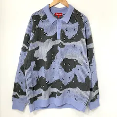 トップス Supreme Small Box Polo Sweater Blue Camo Supreme Small Box Polo Sweater Blue Camo｜Yahoo!フリマ（旧PayPay