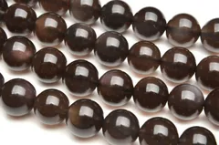 AA アイスオブシディアン 10mm １連（約３８cm） パワーストーン 天然石 _R5179-10