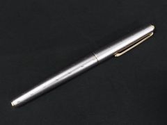 プラチナ万年筆 ショート軸 蝕刻 ストライプ 18K 中字 - メルカリ