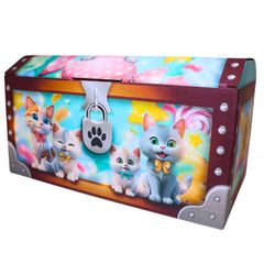 ポップキャット 宝箱 ギフトボックス ラッピング デザインダンボール箱 おもちゃ箱 メッセージカード ネコ　猫　ねこ　ぴきしぇも