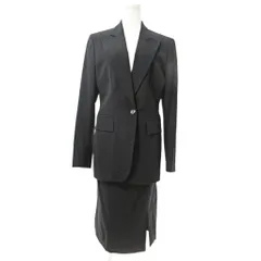 グッチ GUCCI 美品 セットアップ スカートスーツ 本切羽 フォーマル 42 黒 ブラック 0923 ☆AA★のサムネイル
