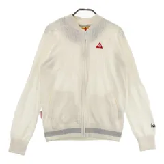 サイズ：L LE COQ GOLF ルコックゴルフ  ニット ジップジャケット  ホワイト系 [240101433589] ゴルフウェア レディース ストスト
