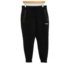 フィラ ジョガーパンツ ボトムス スウェット スポーツウエア メンズ Lサイズ ブラック FILA 【中古】