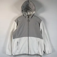 古着 ザ・ノースフェイス THE NORTH FACE フルジップフリースジャケット デナリ ワンポイント パーカー ツートン XL  ホワイト キッズ