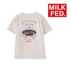 ミルクフェド tシャツ Tシャツ milkfed MILKFED BEAR COMPACT S/S TEE 103251011017 レディース オフホワイト 白 ホワイト くま クマ ベア― ティーシャツ ブランド ティシャツ 可愛い おしゃれな オシャレ