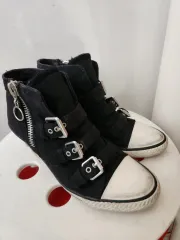 Ash（アッシュ） 黒 ハイトップ ウェッジ スニーカーズ