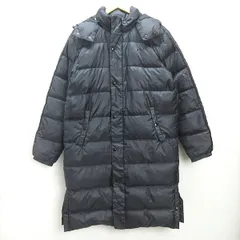 H■ナイキ/NIKE フード付き ダウンコート ベンチコート【M】黒/MENS■32【中古】