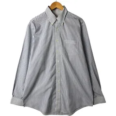 古着 ブルックスブラザーズ Brooks Brothers 346 長袖 ボタンダウンストライプシャツ メンズL相当/eaa544978