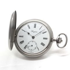 ロンジン / Longines 懐中時計 / ヴィンテージウォッチ 蓋つき / シルバーカラー / ローマン数字 / longines-149