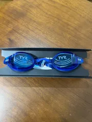【新品未使用】大人用 TYR スイミングゴーグル　ブルー　替ノーズブリッジ付き