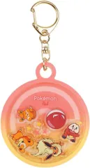 【人気商品】H77×W65×D7mm グラデーション/レッド&オレンジ キーホルダー PM-5546187RO ポケットモンスターシャカキャラ ティーズファクトリー