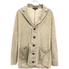 LARDINI ラルディーニ リネンミラノリブ×スエードコンビラペルドカーディガン ベージュ系 M JVLJM73PJのサムネイル