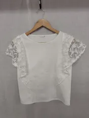 GU レースブラウス ホワイト Mサイズ