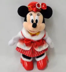 【中古】ぬいぐるみ ミニーマウス(カラー・オブ・クリスマス～ナイトタイム・ウィッシュ～) ぬいぐるみバッジ 「クリスマス・ウィッシュ2016」 東京ディズニーシー限定 