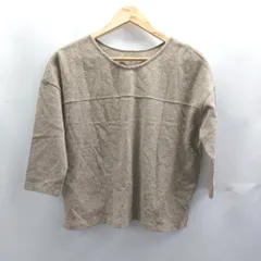 ◇ ⊂ JOURNAL STANDARD ジャーナルスタンダード ウール70% 七分袖 カットソー サイズF ブラウン系 レディース E  【1503310004793】