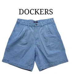 【00s】DOCKERS デニムショーツ フェード 古着 シャンブレーのサムネイル