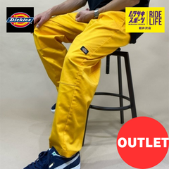 【ムラスポ公式】DICKIES ディッキーズ 限定 ダブルニー シェフパンツ イエロー(29GL) スケートパンツ カラーパンツ メンズ レディース