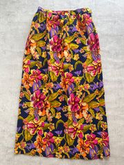 60's vintage Beverly Vogue california floral skirt made in U.S.A.