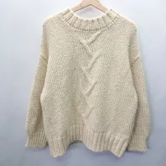 ◇ Kastane カスタネ シンプル カジュアル おしゃれ 長袖 ニット サイズF ベージュ レディース E  【1404240002609】