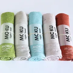 好きなカラーが選べる／KONTEX／MOKU Light Towel ／M Size／5 pieces／コンテックス／モク ライトタオル／Mサイズ／5本セット／今治タオル