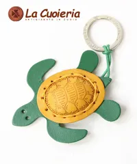 ラ クオイエリア キーホルダー シータートル La Cuoieria レザーキーホルダー キーリング キーチャーム チャーム モチーフ メンズ レディース プレゼント ギフト 革製 イタリア製 イタリアンレザー 新品 正規品のサムネイル