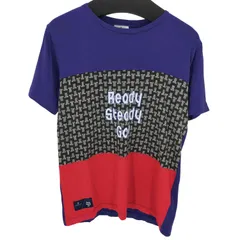 ランバンオンブルー LANVIN en Bleu ロゴ 切換えプリント T シャツ メンズ FR：48 のサムネイル