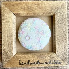 刺繍【ヘアゴム】【ポニーフック】【ブローチ】選べるパーツ　no.136