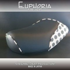 □【ペリカンJOG ジョグ 27V】シート　黒/水玉　張替え済!!《Euphoria》□MK31765