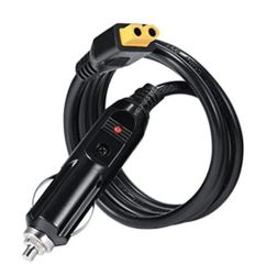16 AWG XT60 ポートを備えた12V 24V車載充電器 EcoFlow DELTA RIVER や Bluetti EB55 などのエネルギー貯蔵ポータブル電源に対応する延長ケーブル　1.7m