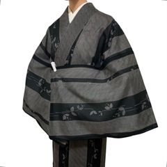 R-1316　着物　夏物　単衣　小紋　裄68.5センチ　レディース　透け感あり　創世舎