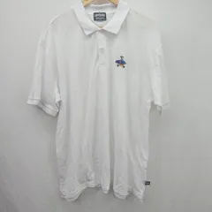 ◇ ⊂ OUTDOOR アウトドア ワンポイント　刺繍 半袖 ポロシャツ サイズ4L ホワイト系 メンズ E  【1505290015882】