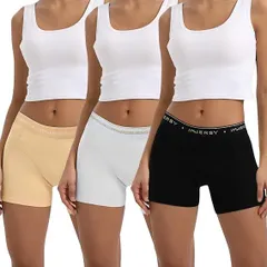 [INNERSY] ショーツ レディース ボクサー 2XLサイズ  パンツ 下着 ボクサーパンツ ボーイレングス 女性用 綿 インナーパンツ 大きいサイズ スポーツ 通気快適 3枚セット 2XLサイズ XH R1054