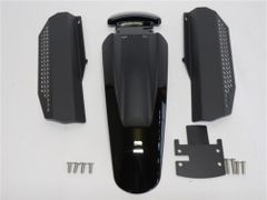 TRIUMPH用 スピード400 Speed 400 Scrambler 400X 2024 以降 フロント ハイフェンダー & プロテクター 黒