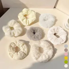 シュシュ 7本セット秋冬ヘアアクセサリー