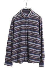 【お得なクーポン配布中!】 16年製 パタゴニア ロングスリーブ フィヨルド 長袖 フランネル シャツ メンズ M / Patagonia オーガニック コットン ネルシャツ ボーダー