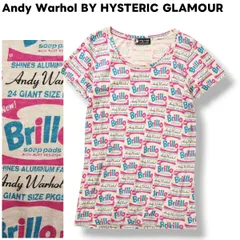 日本製 アンディーウォーホル バイ ヒステリックグラマー Andy Warhol BY HYSTERIC GLAMOUR Tシャツ カットソー FREE 総柄 マルチカラー ガーリー ストリート カジュアル ウェア レディース ♪