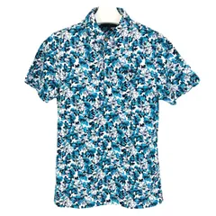 Callaway キャロウェイ 半袖ポロシャツ 花柄プリント 241-157641 ブルー系 Mサイズ【中古】 メンズ