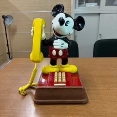 アンテーク ミッキー電話 Yahoo!オークション - 激レア・ミッキーマウスの電話機 1台 神田