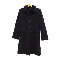 コムサデモード ステンカラーコート ウール混 ブランド アウター 日本製 レディース Mサイズ グレー COMME CA DU MODE 【中古】