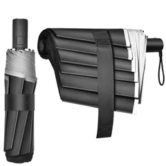 【在庫セール】耐強風8骨構造 超撥水加工 5秒たたみやすい折り畳み傘クイックシャット自動開閉逆戻り防止機能付き簡単にたためる ビジネス/通学兼用 軽量 285g 3秒でたためる傘 コンパクト27cm 形状記憶折りたたみ傘メンズ 収納ケース付き