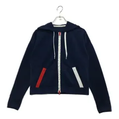 中古 レディース キャロウェイ Callaway パーカー M ネイビー ダブルジップ ストレッチ