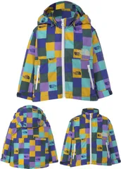 ザ・ノース・フェイス ウインドブレーカー ベビー キッズ ノベルティコンパクトジャケット NPB72311 アウター パーカー フード 男の子 女の子 子供服 ロゴプリント 総柄 トップス 上着 防寒 防風 撥水 アウトドア キャンプ 送料無料