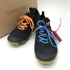 OFFWHITE NIKE スニーカー AIR VAPORMAX BLACK AA3831-002 エアヴェイパーマックス 箱付 28.5cm ブラック オフホワイト ナイキ 靴 B13772◆